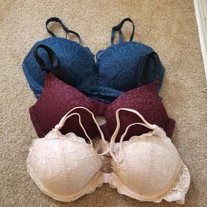 3 for $90 Victoria's Secret PINK Push Up Bundle